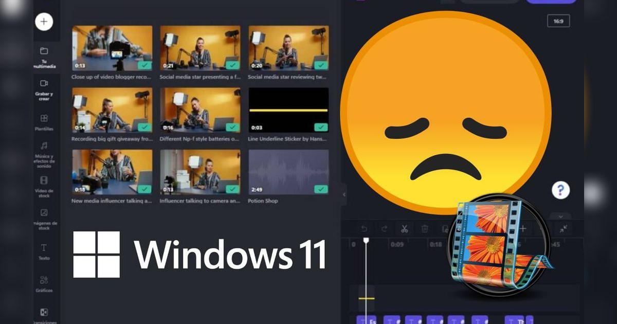 Windows 11 decepciona con su editor de videos no es el Movie Maker 2
