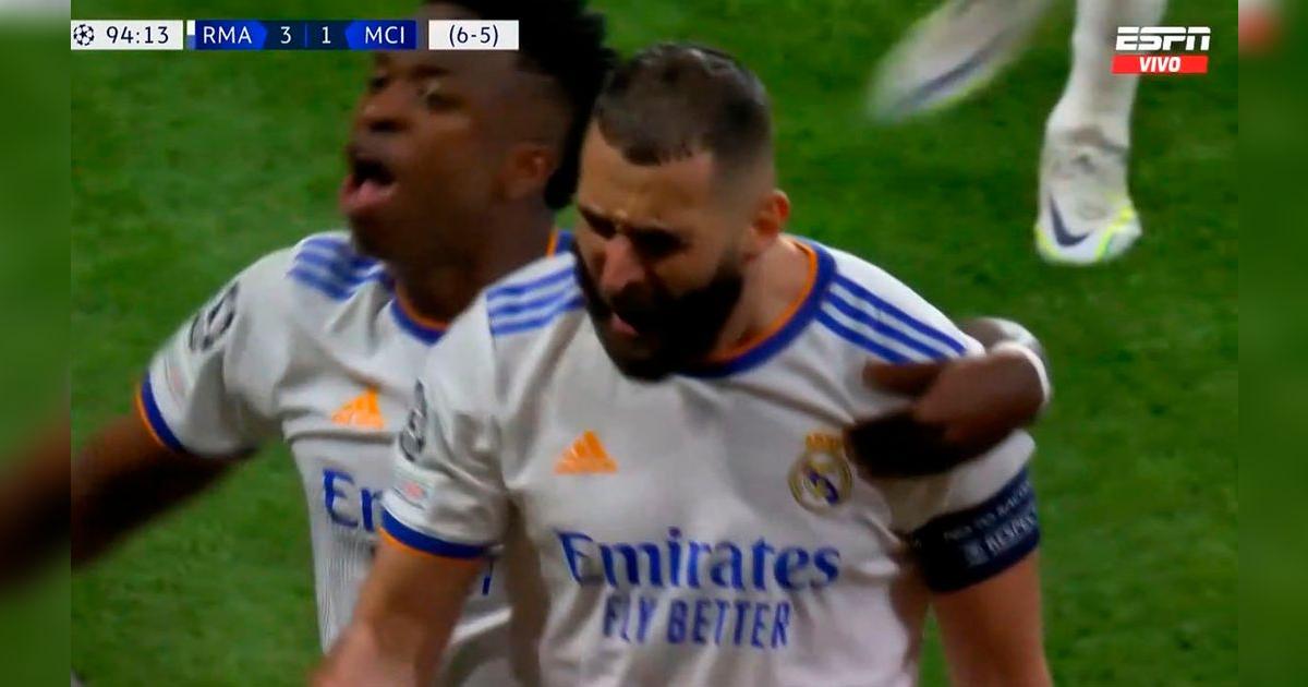 Real Madrid vs. Manchester City | Karim Benzema anota de penal y está ...