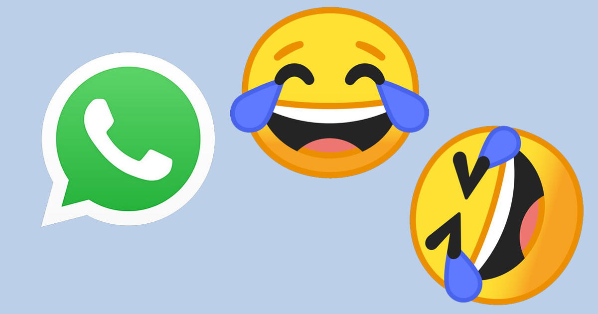 WhatsApp en qu se diferencian los emojis de la cara de risa y