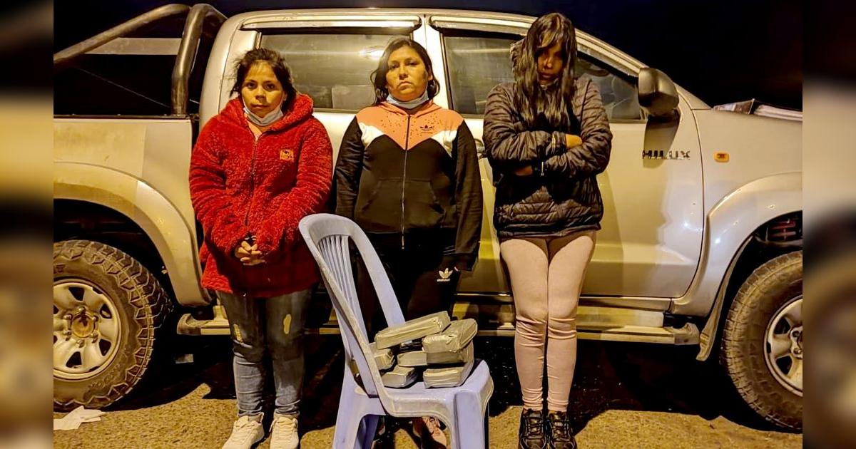 Arequipa Policía detuvo a banda de mujeres narcotraficantes de Bolivia