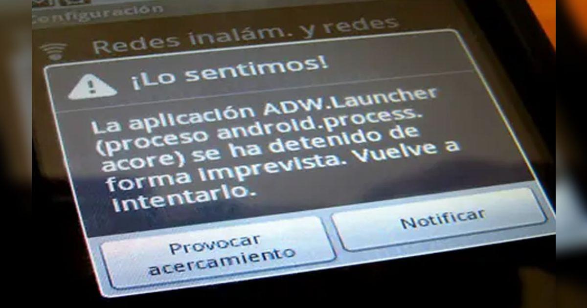 Smartphone: ¿qué hacer con el molesto error de “la aplicación se ha ...