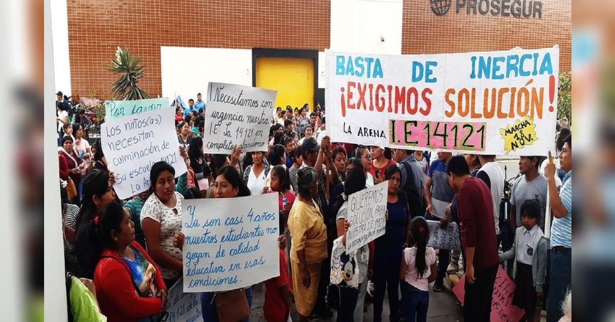 Piura: padres y docentes exigen culminación del colegio 14121 de La ...