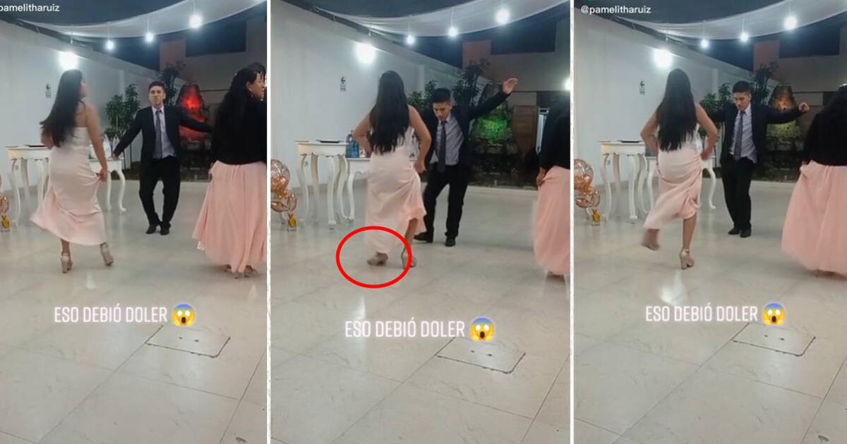 Tiktok Viral Mujer Intenta Sacar Los Pasos Prohibidos Con Un Joven En Una Fiesta Pero Pasa