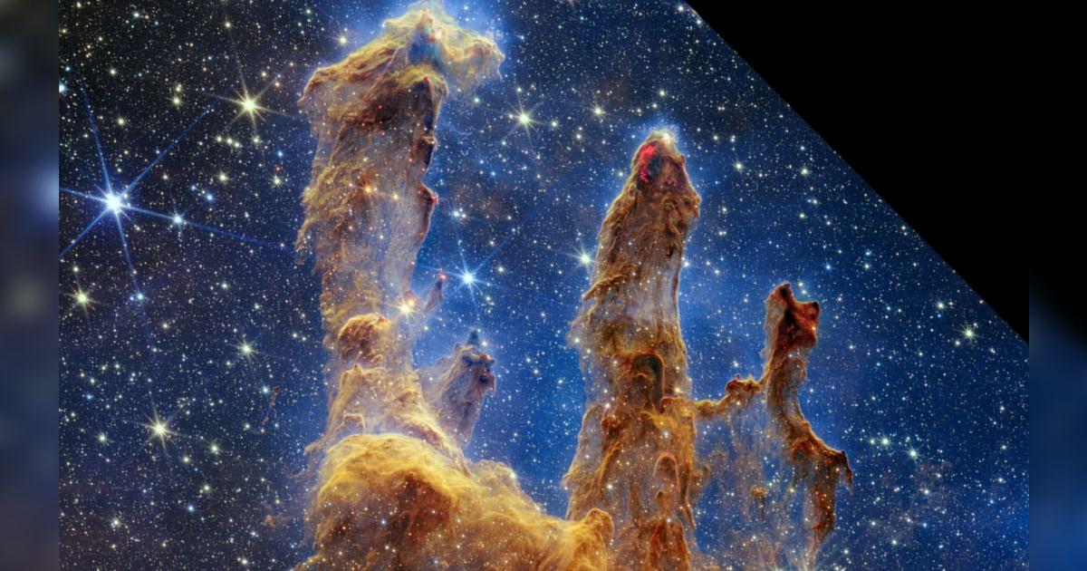 NASA: Así se ven los Pilares de la Creación a través del James Webb ...