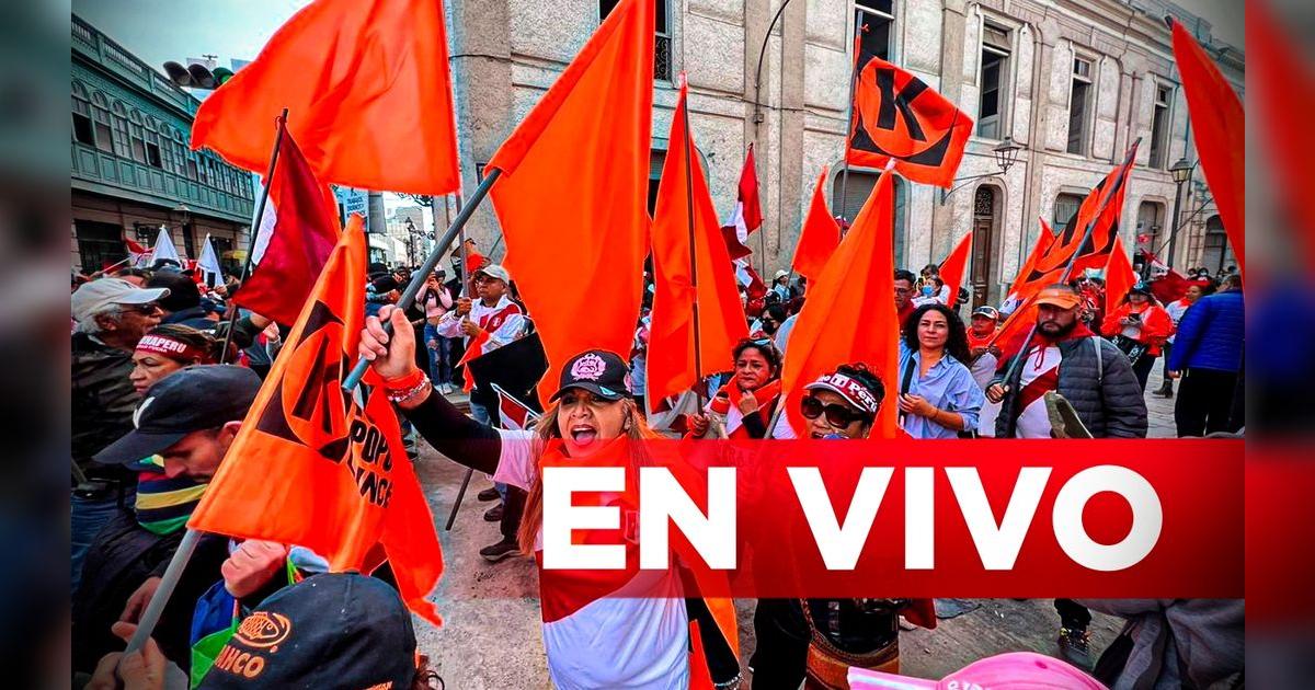Marcha contra Pedro Castillo HOY EN VIVO: fujimoristas protestan contra ...