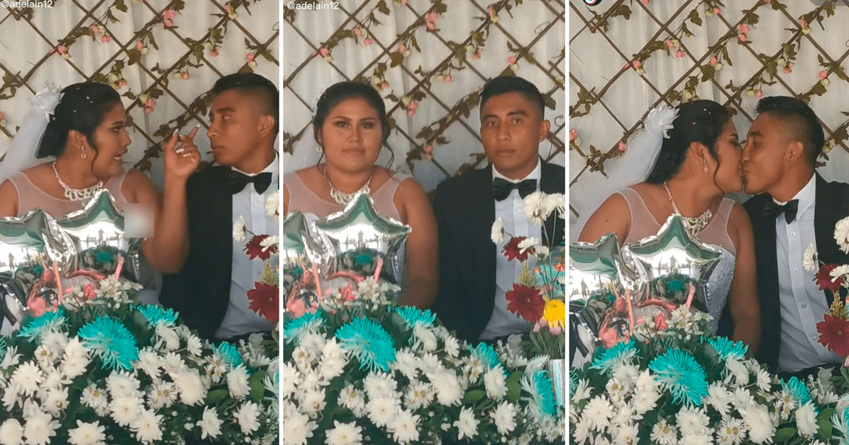 Tiktok Viral Captan A Recién Casados Discutiendo En Plena Boda Pero Sonríen Y Se Dan Beso Para