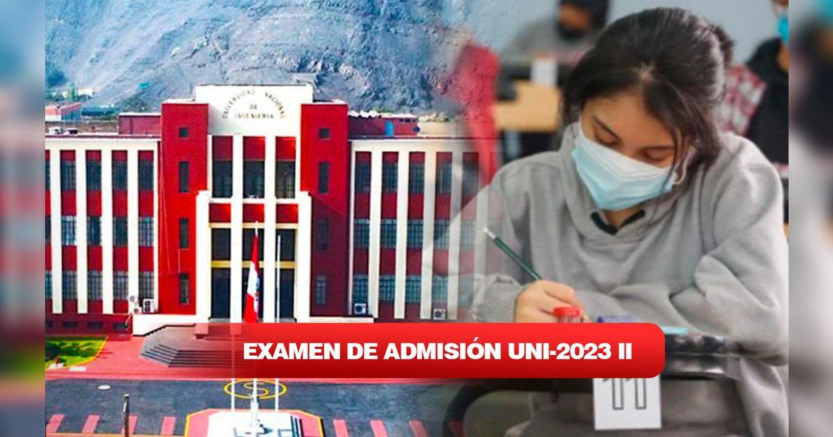 UNI lista de ingresantes y puntajes por carrera de la prueba 2023I