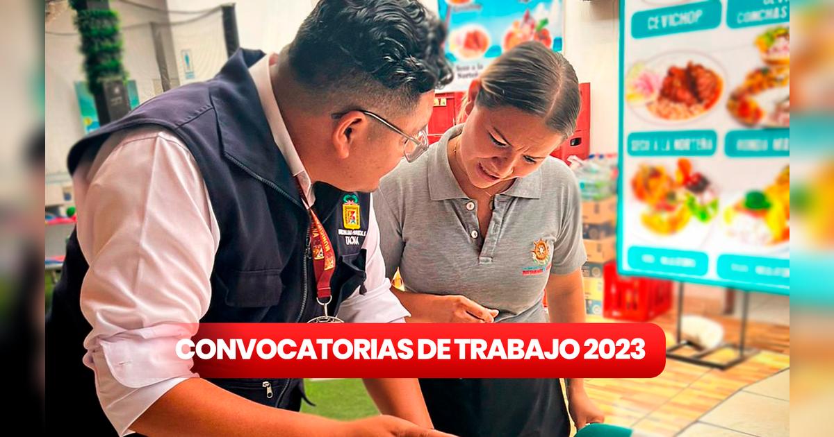 Municipalidad Provincial de Tacna, convocatoria de trabajo 2023