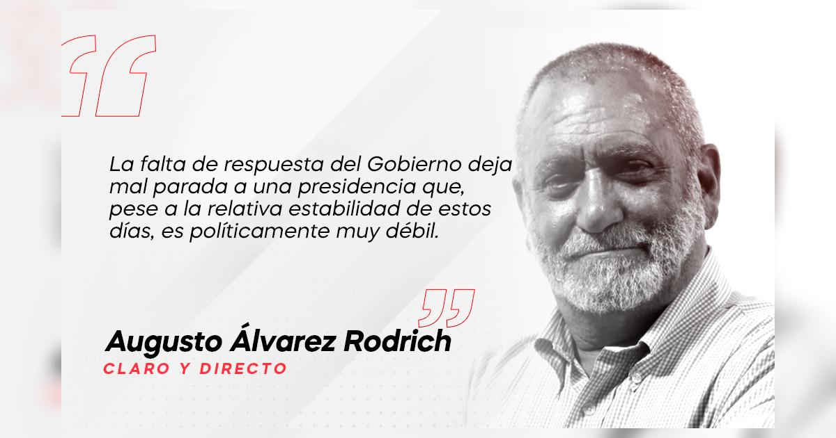 La falta de respuesta del Gobierno, por Augusto Álvarez Rodrich ...