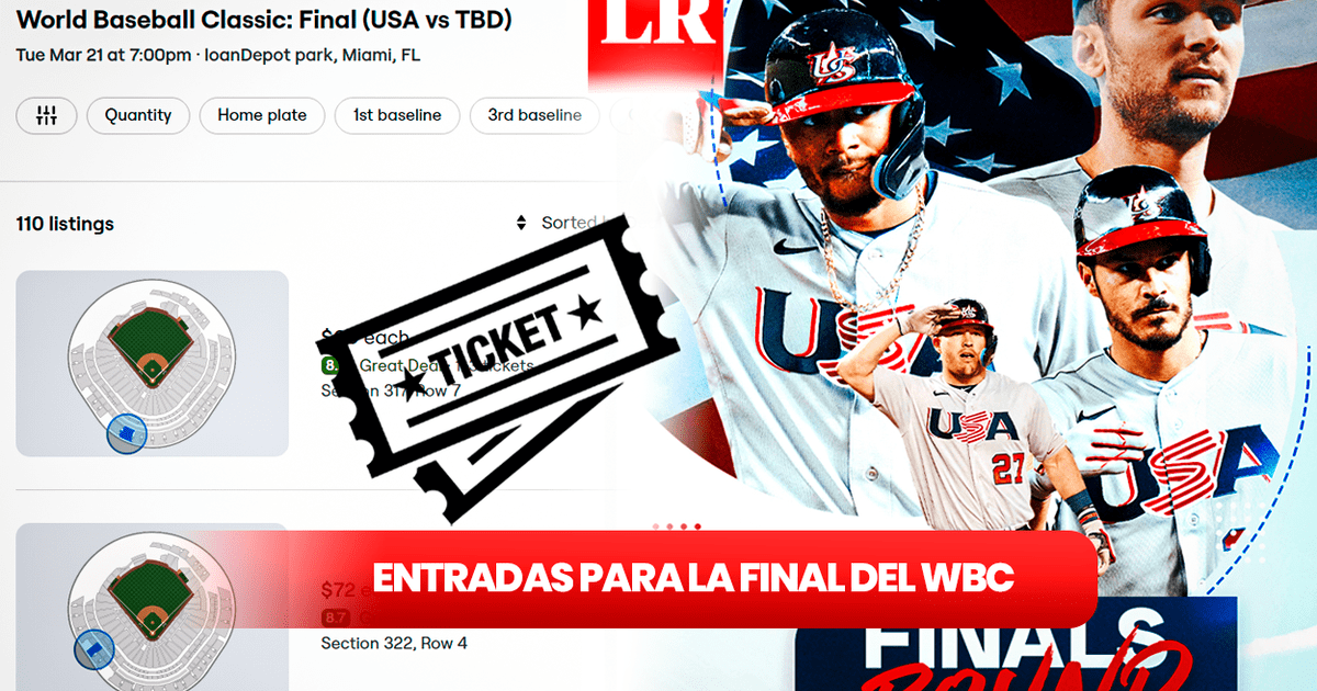 Clásico Mundial de Béisbol 2023 entradas ¿cómo y dónde comprar