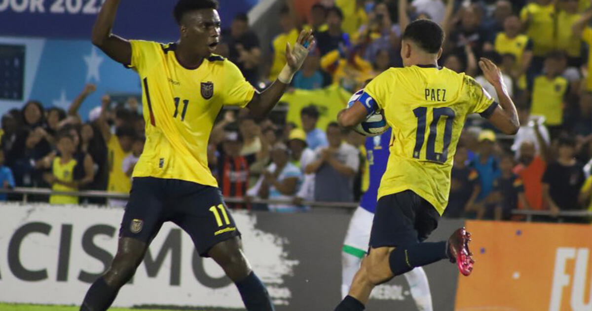 Resultado Ecuador vs Brasil sub17 22 por Sudamericano sub17, goles