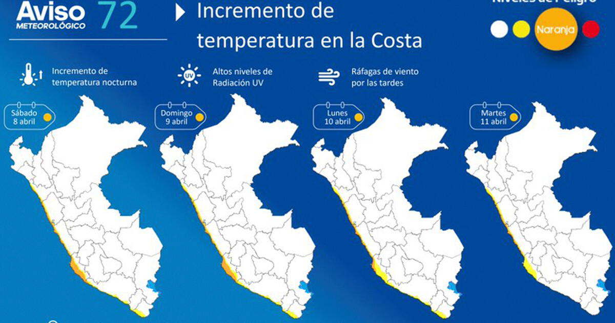 Calor En Lima Senamhi Advierte De Incremento De Temperaturas Del