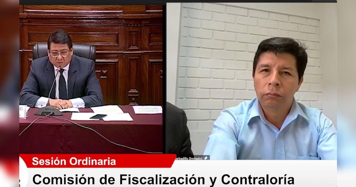 Pedro Castillo | Comisión de Fiscalización | Congreso de la República ...