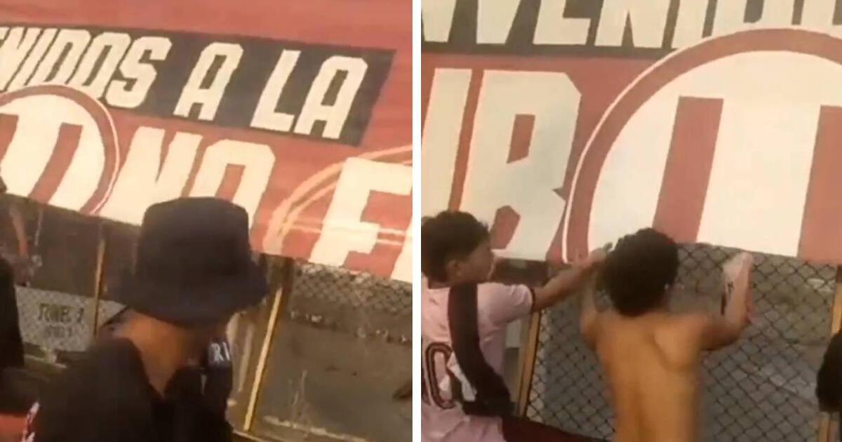 Inaceptable Barristas Del Sport Boys Destrozan Banner De Universitario Tras Derrota En El