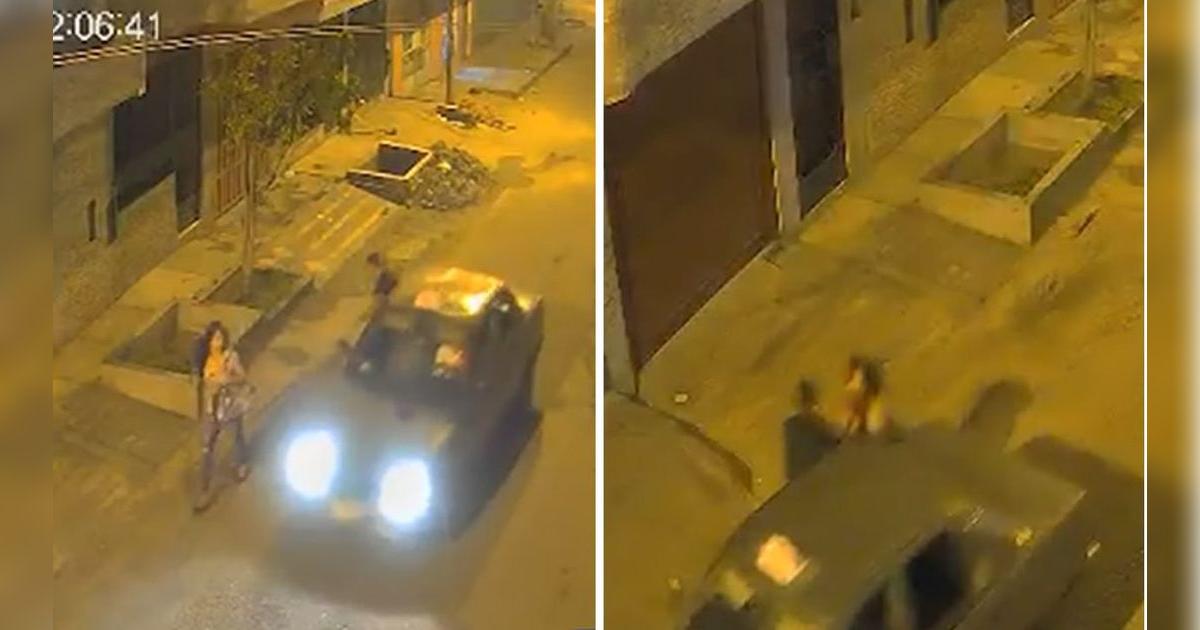 SJL: joven es arrastrada por delincuentes a bordo de un auto por ...
