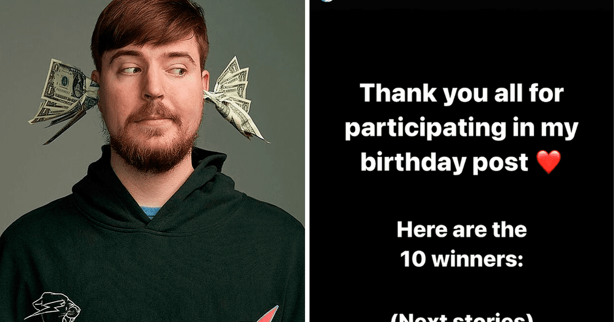 ¡Mr. Beast revela lista de ganadores del sorteo mundial! Latinos ...