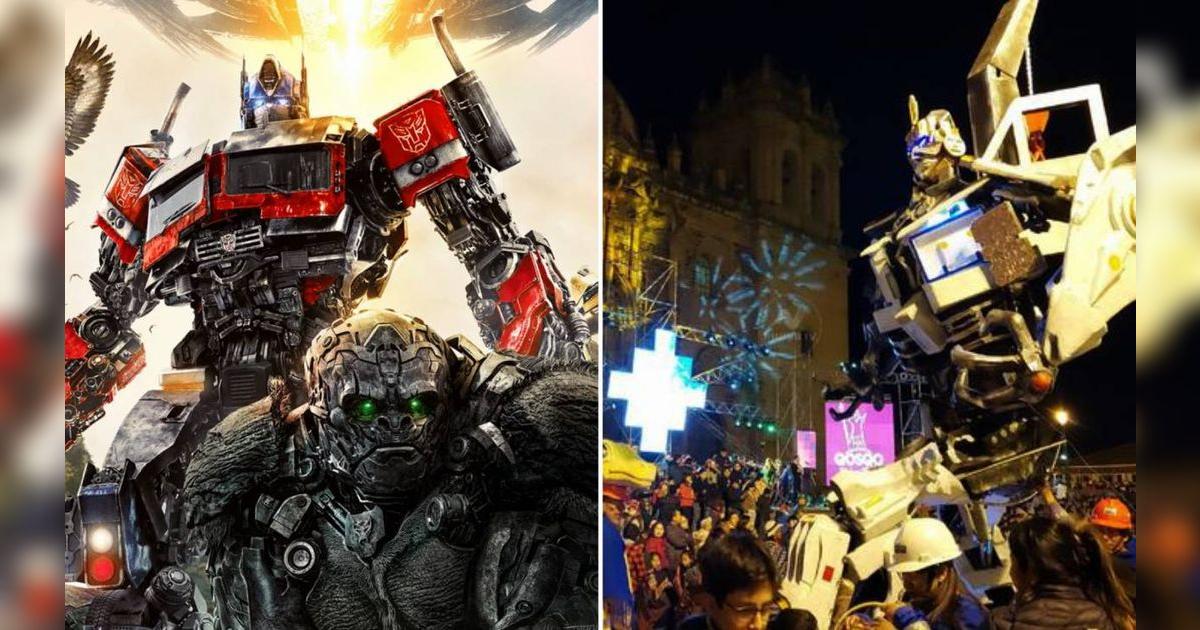 Transformers 7 desató la fiesta en Cusco robot inca gigante alegró las