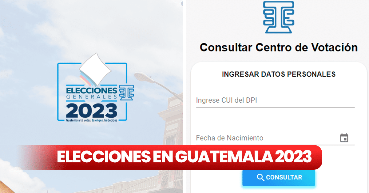 Elecciones Generales Guatemala 2023 dónde me toca votar en las