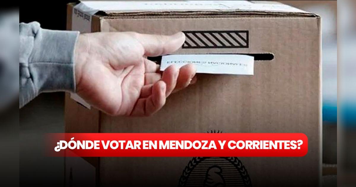 Dónde Voto Este Domingo En Las Elecciones En Mendoza Y Corrientes Por