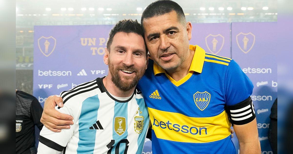 Juan Román Riquelme despedida: con Lionel Messi, Boca Juniors venció 5 ...