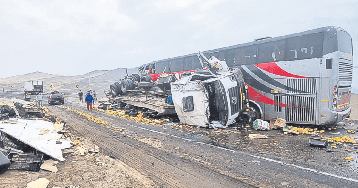 Áncash Choque De Camión Con Bus Interprovincial Deja 2 Muertos Y 20 Heridos Accidentes De 1770