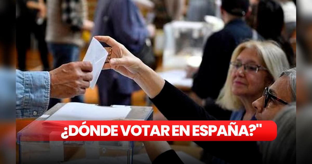 LINK Dónde votar para las elecciones en España 2023 | dónde votar 2023 ...