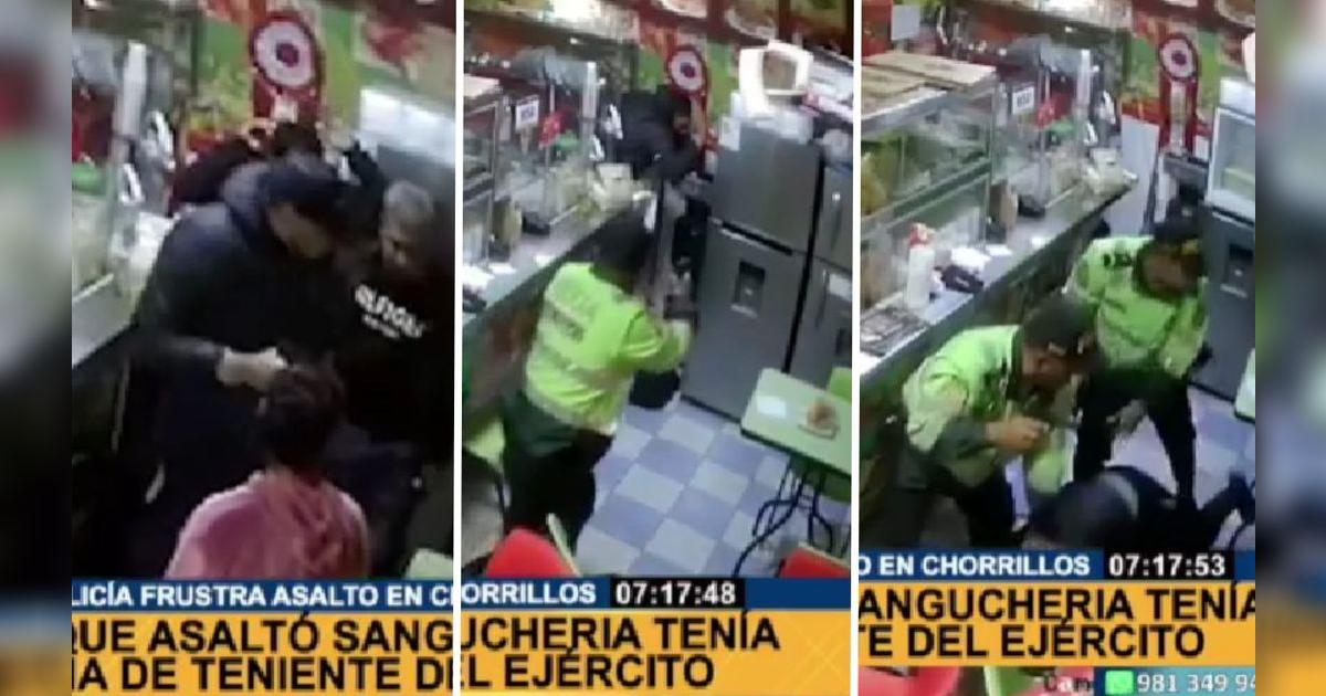 Chorrillos: detienen a sujeto que asaltaba con arma de un teniente ...