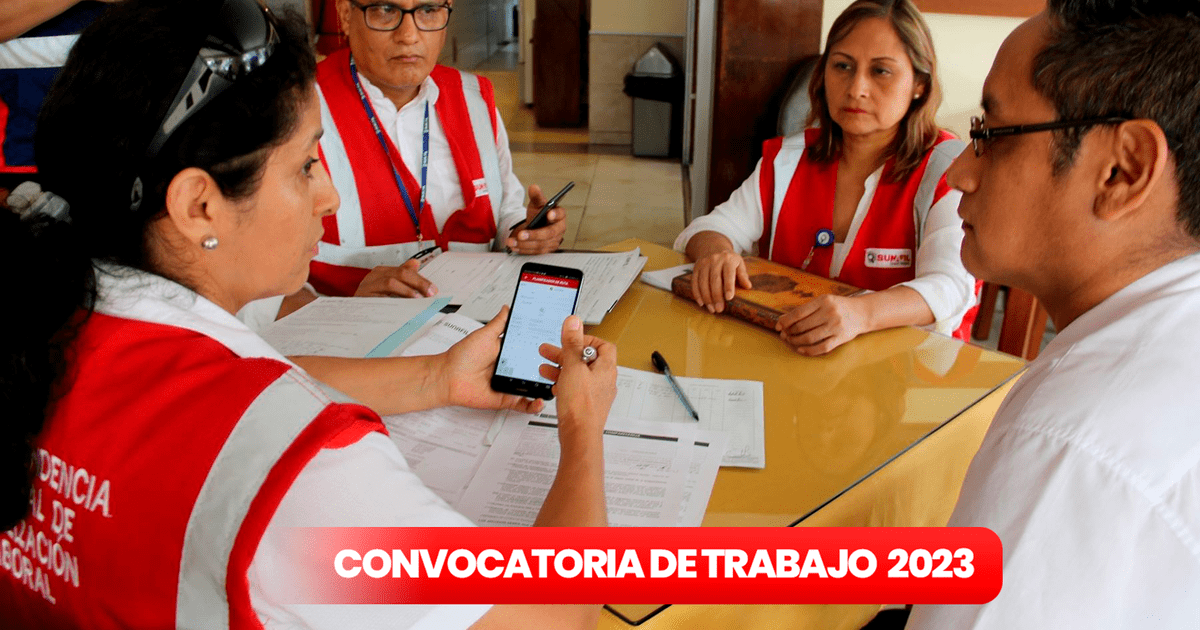Qué Convocatorias De Trabajo Hay En Perú 2023 Sunafil Ofrece Empleos Qué Convocatorias De Trabajo Hay En Perú 2023 Sunafil Ofrece Empleos