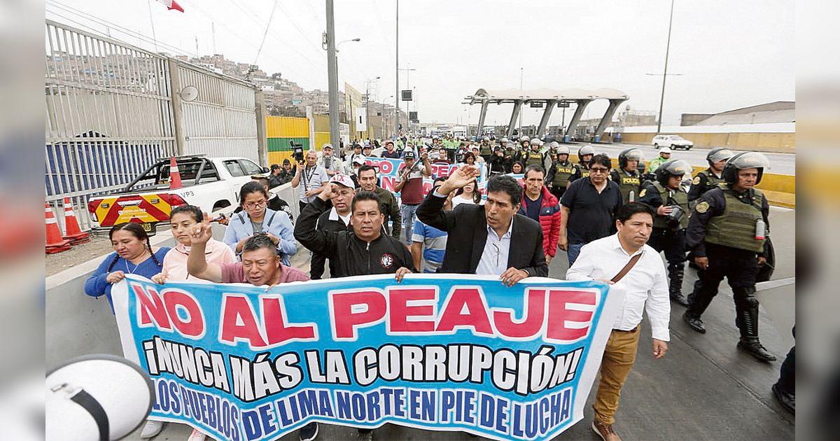 Lima norte: inician protestas contra peajes y el alcalde de Lima ...