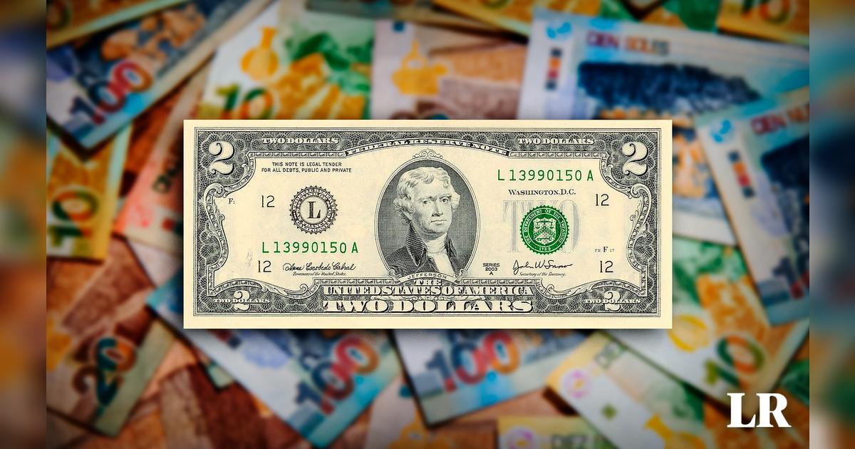 Billetes de colección | Así es el billete de 2 dólares, producidos en ...