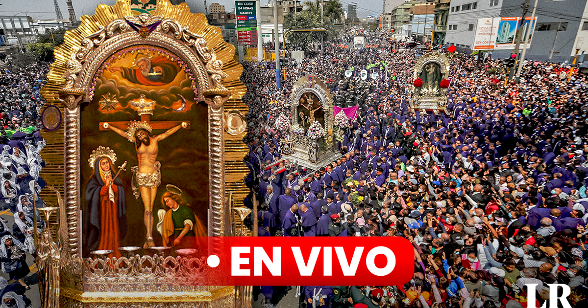 Lord of Miracles Procession Live |  Anda del Cristo Moreno begins the tour with Av.  Dagna |  Society