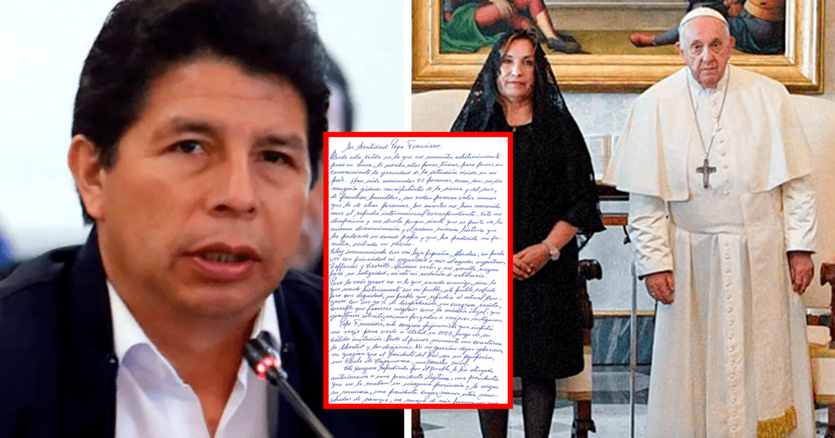 Dina Boluarte: La Carta De Pedro Castillo Al Papa Y La Visita De La ...