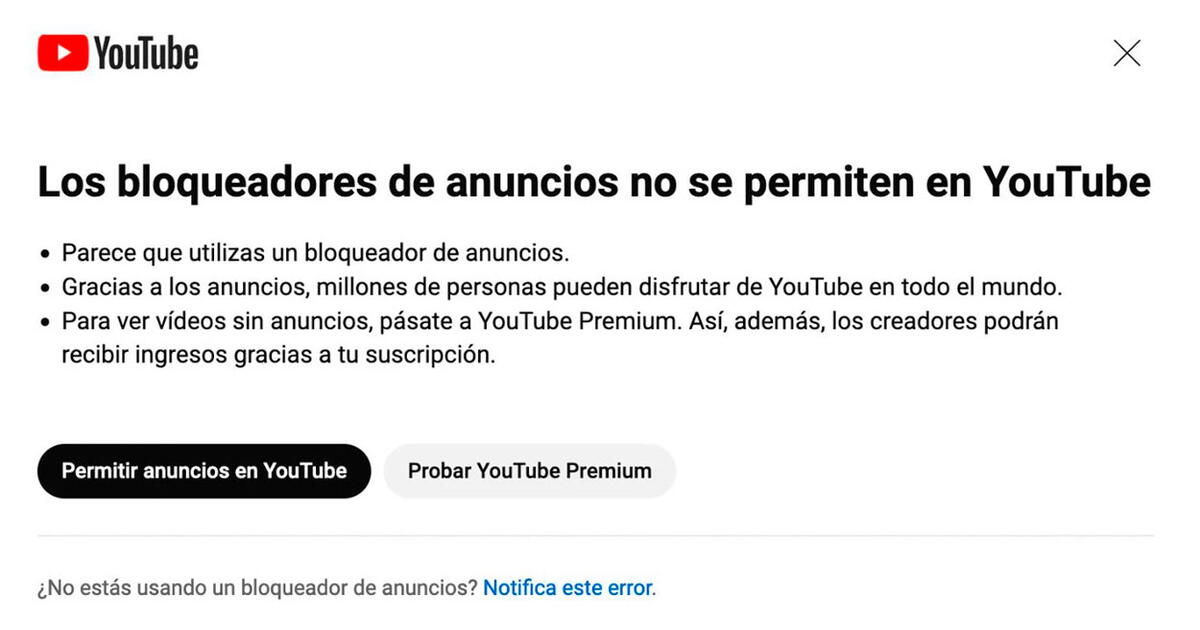 Youtube C Mo Evitar Su Aviso De Adblock Prohibido Mientras Escuchas M Sica En Tu Pc