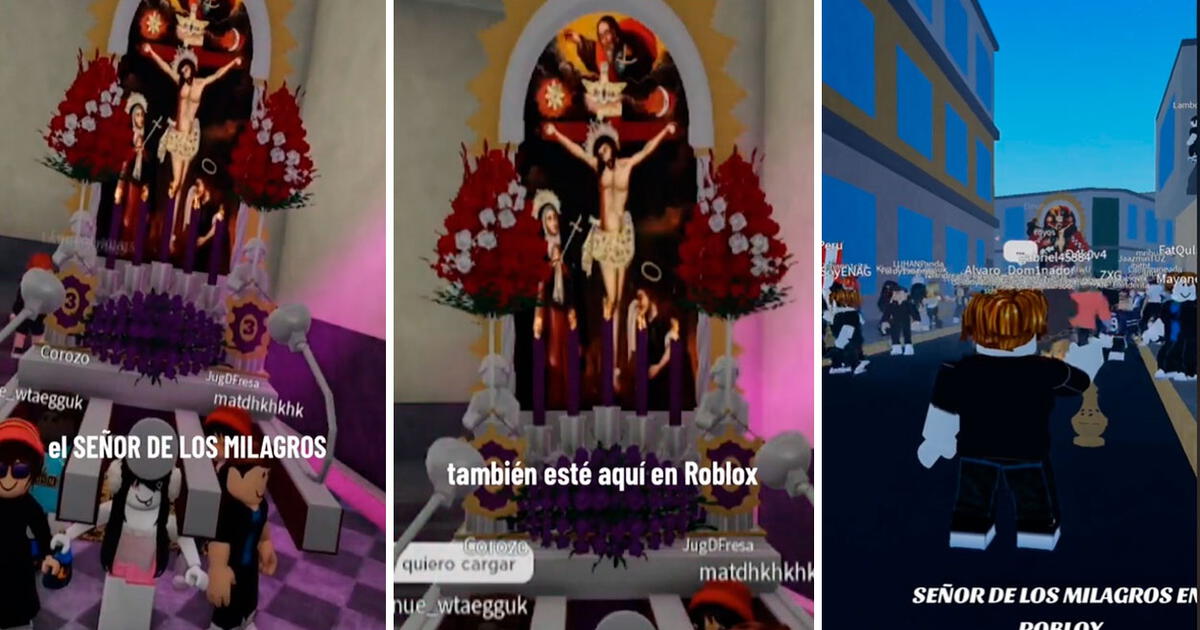 Roblox: jugadores peruanos organizaron procesión del Señor de los Milagros y fue un éxito