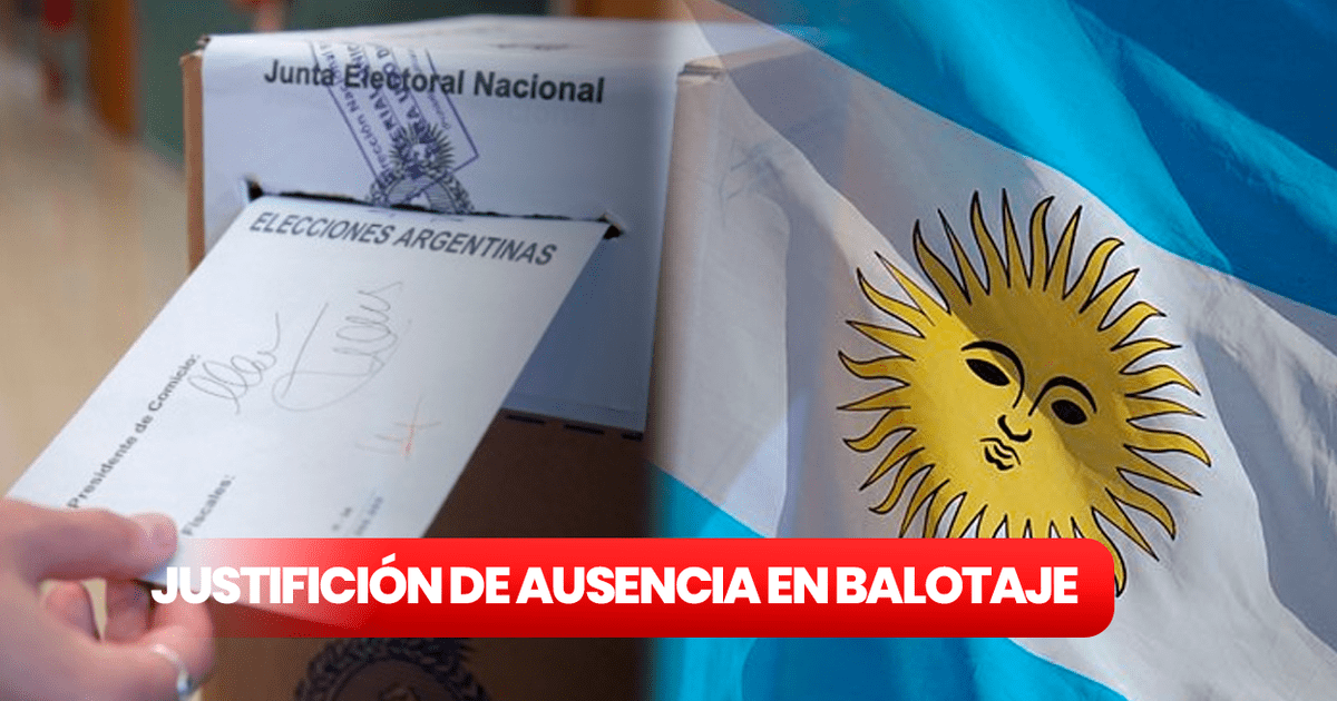 Elecciones Argentina 2023 Cómo justificar el no voto online en el