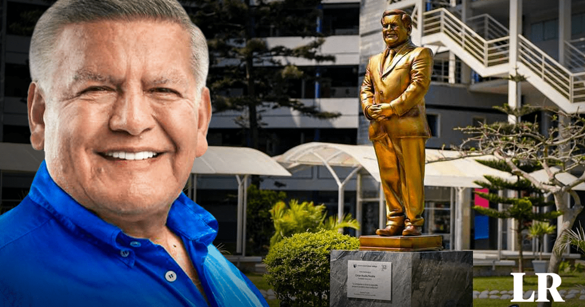 Cesar Acuña considers it impossible to create another Peruvian 3 universities: not because he is vain |  Statue of Caesar Acuna |  UCV |  LRSD |  principle