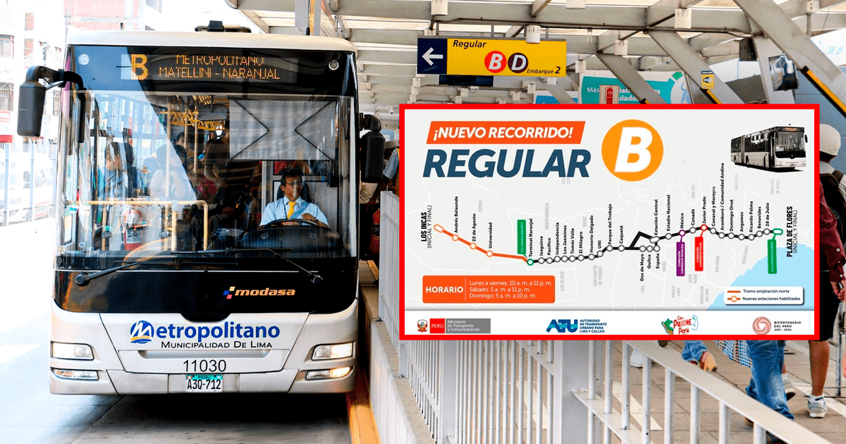 Metropolitano: ATU Anuncia Cambios En La Ruta B Por Inauguración De 4 ...