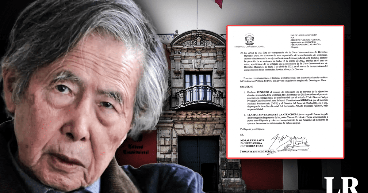 Alberto Fujimori: La Resolución Del Tribunal Constitucional Que Ordena ...