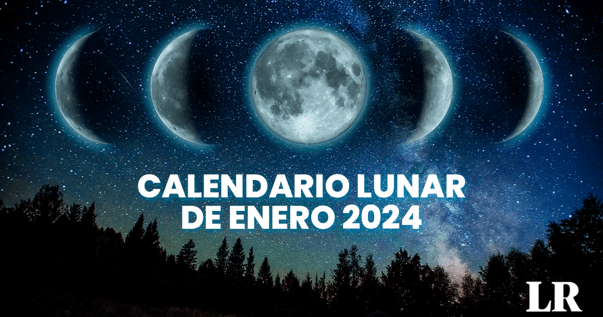 Calendario lunar enero 2024 ¿Cuándo habrá luna llena y en qué fechas