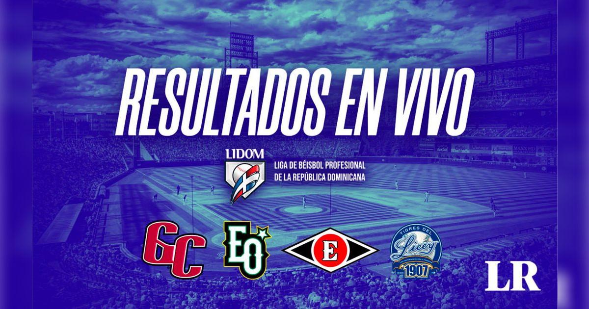 Lidom resultados de hoy Pelota Invernal EN VIVO, 13 de enero juegos