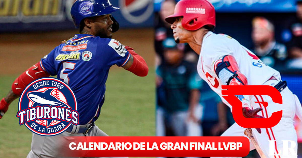 Calendario Final LVBP 2024 ¿cuándo juegan Tiburones vs. Cardenales