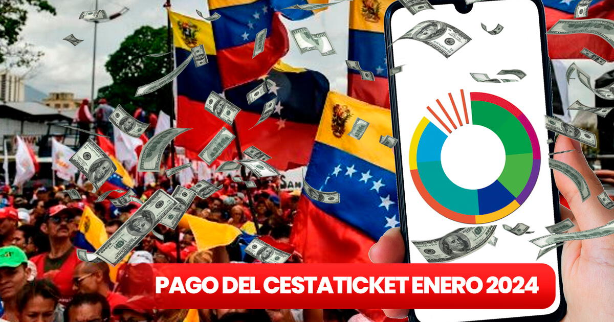 Cestaticket enero 2024 COBRA HOY el pago del BONO de alimentación cestaticket en Venezuela