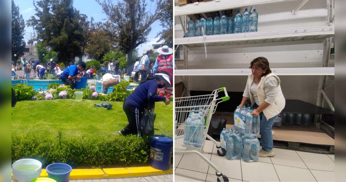 Arequipa | Caos y descontrol en Arequipa por corte de agua ...
