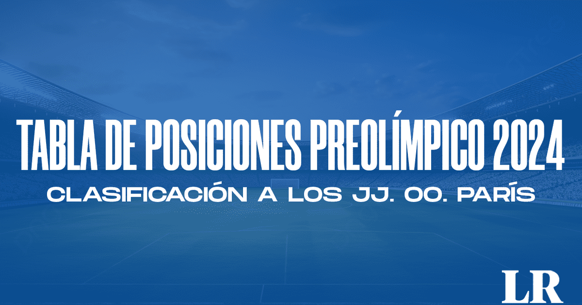 Tabla de posiciones Preolímpico 2024 EN VIVO así se jugará el pase a