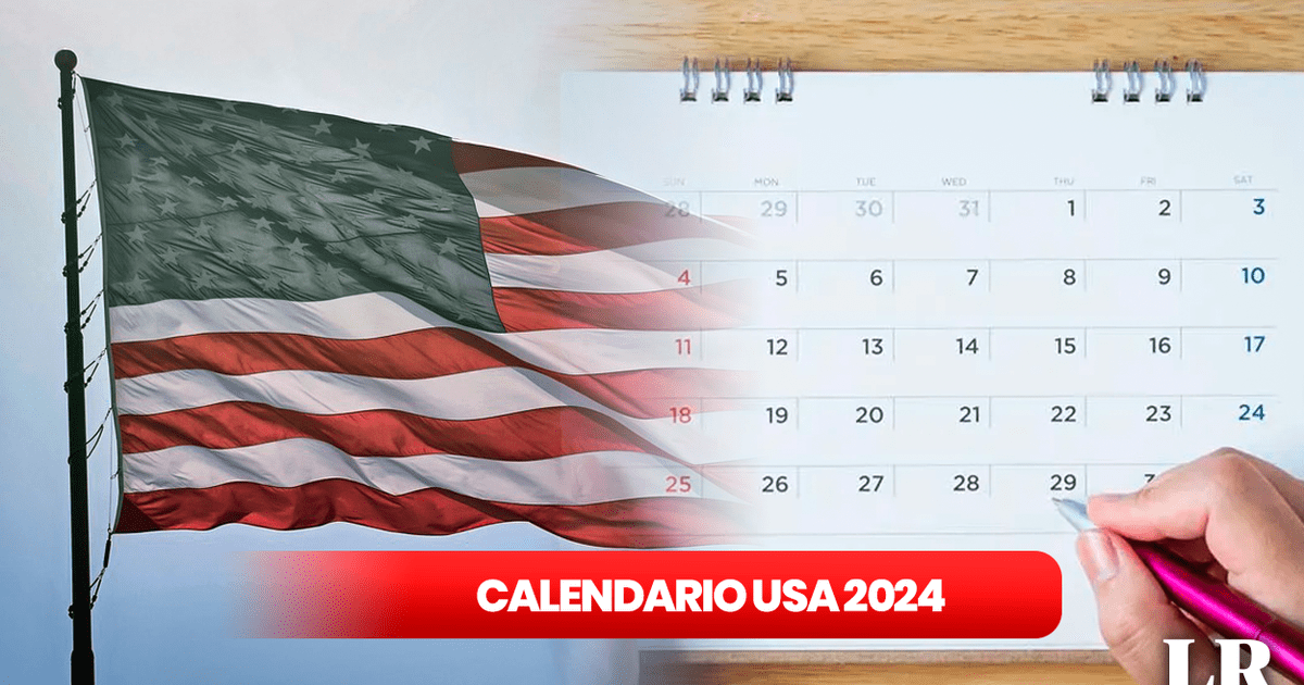 Calendario oficial de días festivos en Estados Unidos para el 2024