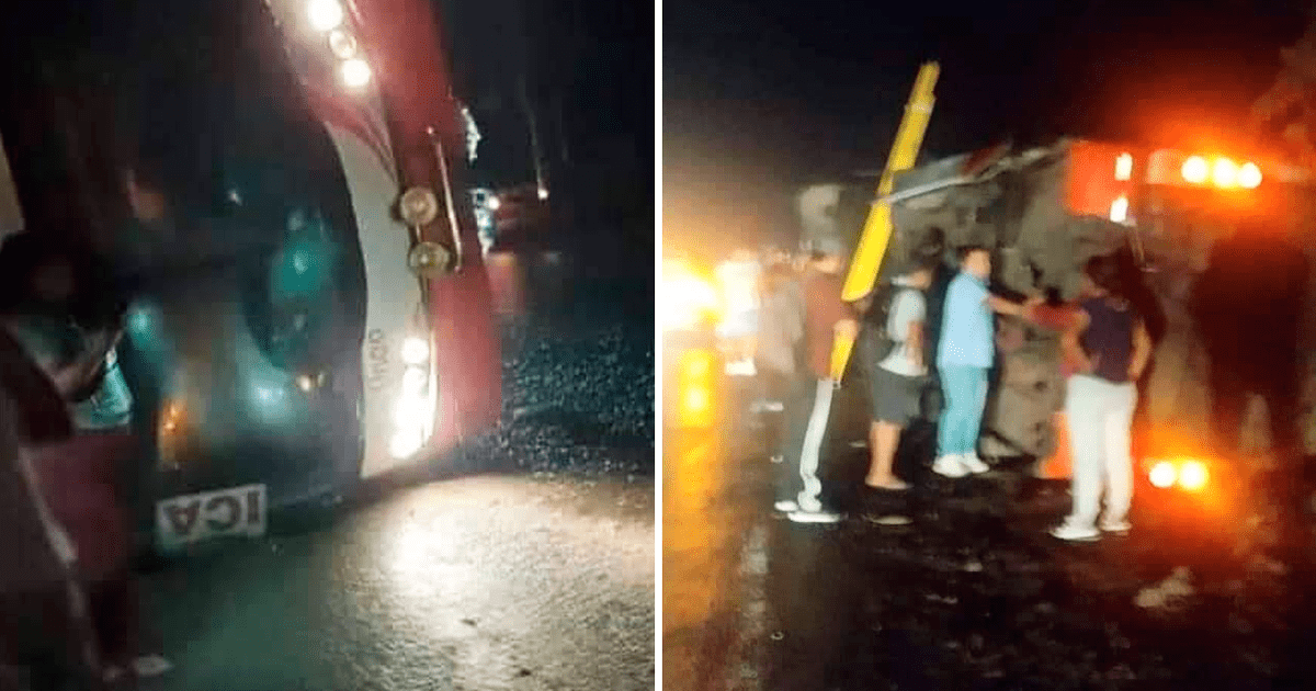 Ica Más De 30 Personas Quedan Gravemente Heridas Tras Volcadura De Bus