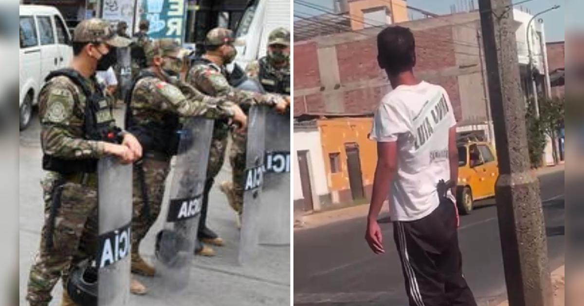 Trujillo: en pleno estado de emergencia captan a hombre caminando con ...