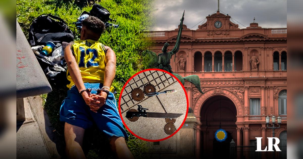 Detienen a hombre que intentó entrar con un machete a la Casa Rosada de ...