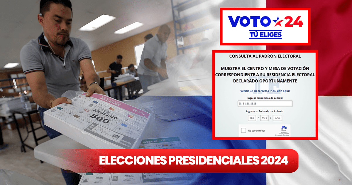 Elecciones Panamá 2024 ubica tu mesa de sufragio y lugar de votación