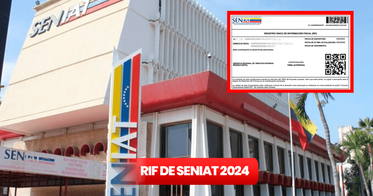 Seniat EN LÍNEA 2024: CONOCE Cómo Sacar O Renovar El RIF En Simples ...